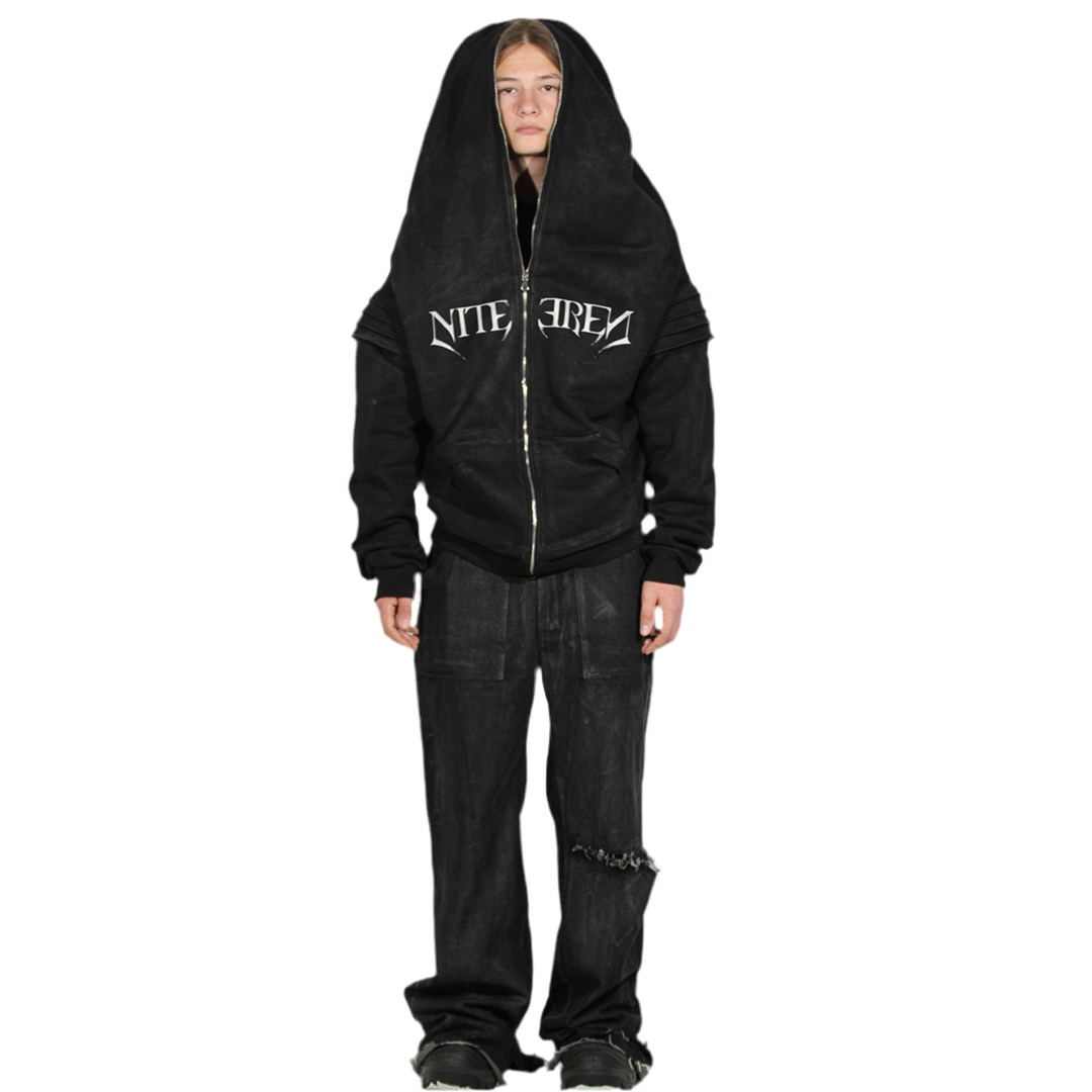 "NITEREN" GAFFER ZIPPER HOODIE