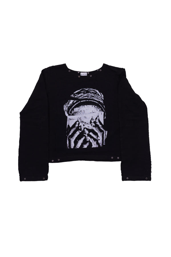 "PERNICIOUS" MUSLIN SWEATER