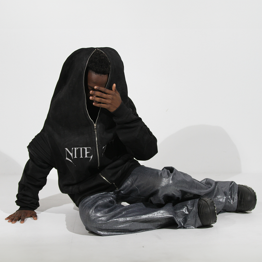 "NITEREN" GAFFER ZIPPER HOODIE