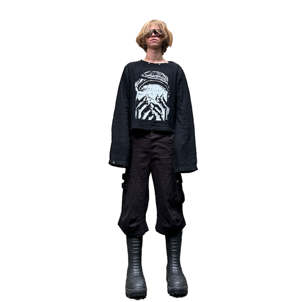 "PERNICIOUS" MUSLIN SWEATER